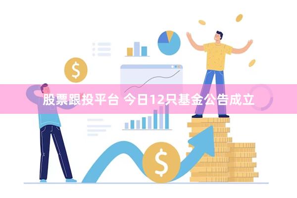 股票跟投平台 今日12只基金公告成立
