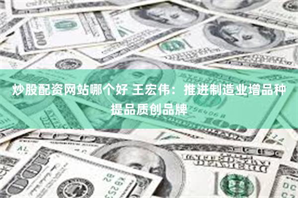 炒股配资网站哪个好 王宏伟：推进制造业增品种提品质创品牌